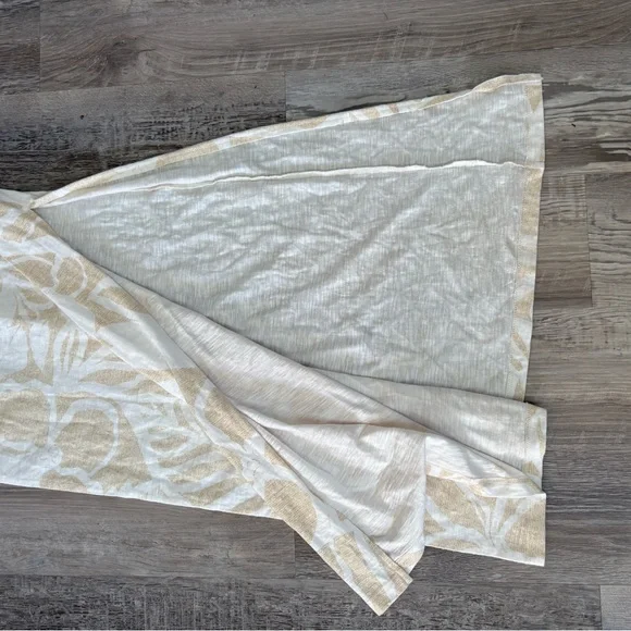 aerie Maxi Tank Dress White and Tan Racerback Summer Dress Size S - Picture 4 of 7